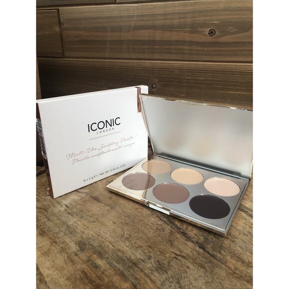 ICONIC LONDON Contour, Conceal + Highlight Multi Use Sculpting Palette 6 x 2g - Picture 1 of 5